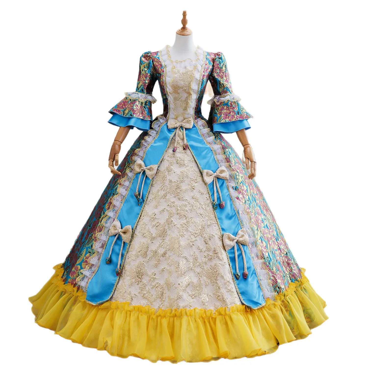 Abito da corte francese Principessa Dramma Passerella Riunione annuale Abiti da spettacolo Fotografia di viaggio Abito da donna Robe Luxe Cerémonie