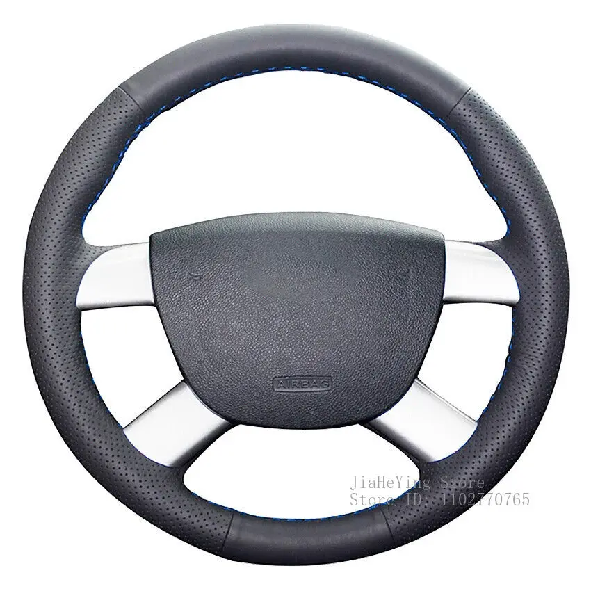 

Hand Sewn Non-slip Custom Artificial Leather Car Steering Wheel Cover For Ford Kuga 2008-2011 Focus 2 2005 Interior Accessories