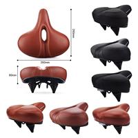 Comfortable Exercise Bike Seat Cushion Oversized Bicycle Gel Sponge Padding Saddle Mountain Road Bike Dual-
