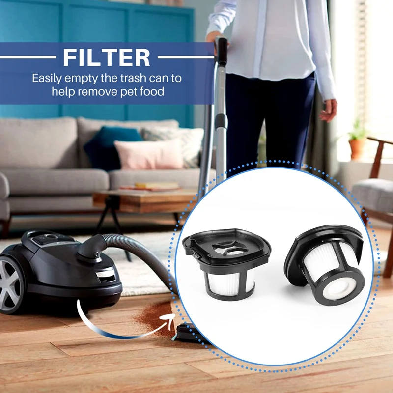 ตัวกรอง 3 แพ็คสําหรับ Bissell 2390 2390A 2389 ยางลบผมสัตว์เลี้ยงไร้สายสัตว์เลี้ยงเครื่องดูดฝุ่นมือ Part 614212 1614203 1614204