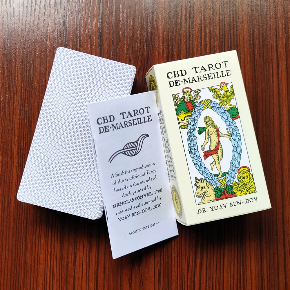 Big Size Tarot De Marseille.English Version tarot cards with guide book tarot cards for beginners