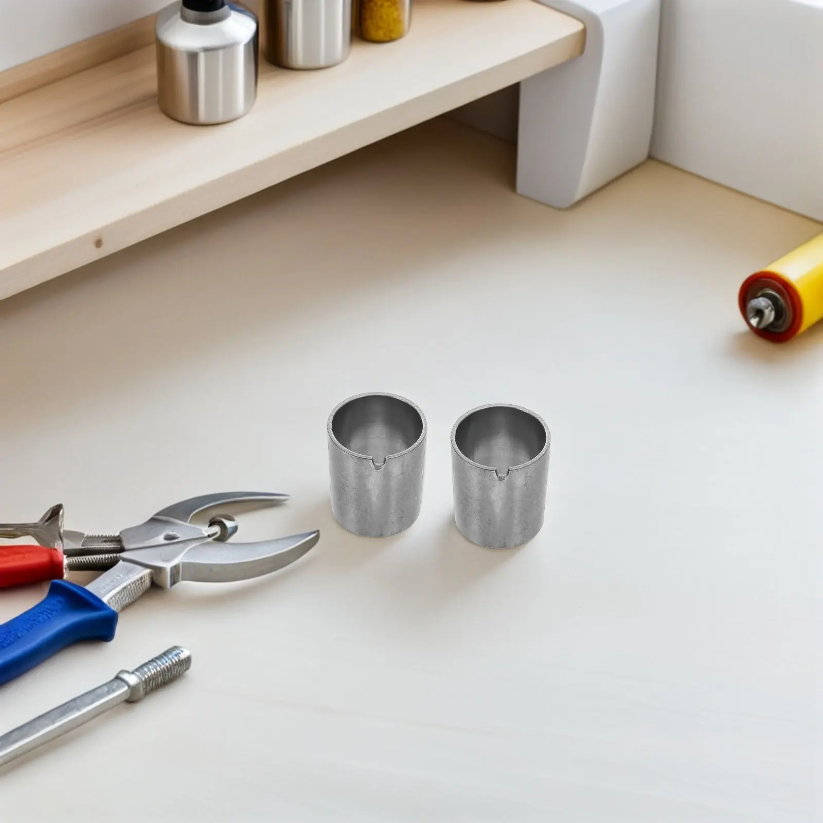 

20Pcs Iron Shelf Lock Clips Wire Shelving Tube Connectors Metal Shelf Sleeves Locking Clips Pipe Fittings Coupling Home