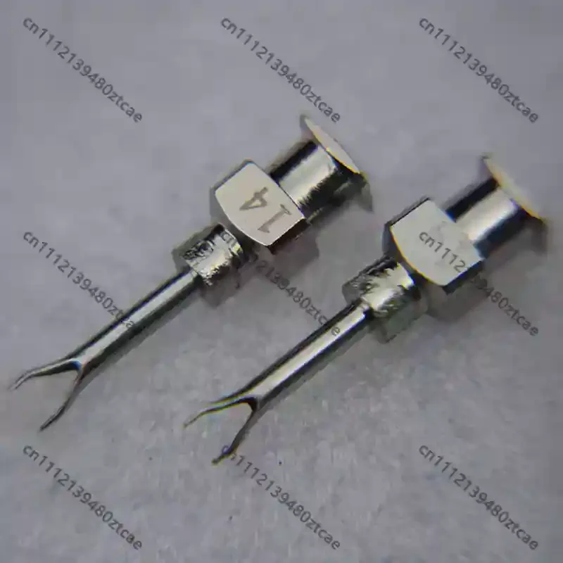 Full Metal Stainless Steel Dispensing Needle, V-shape Harpoon Custom Nonstandard Tube