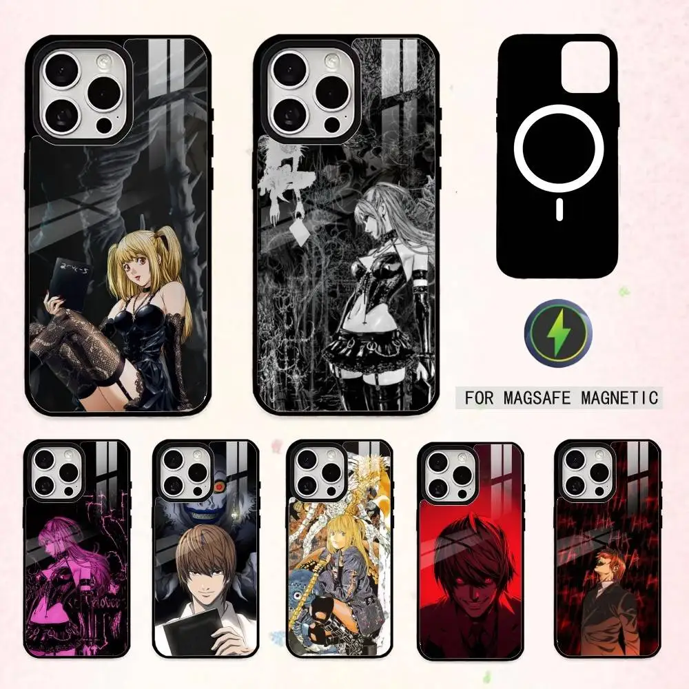 

Чехол для телефона Light Yagami Death Note для iPhone 17, 16, 15, 14, 13, 12, 11 Plus, Pro Max, магнитный, для беспроводной зарядки Magsafe