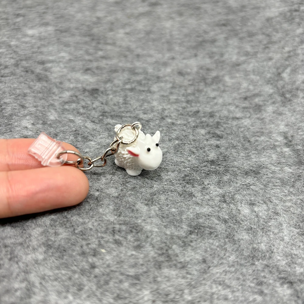 

Adorable Practical Mini Resin Sheep Animal Charm Dust Plugs for Mobile Phone, Tablets, Laptops, USB-C/Type C& Lightening Port
