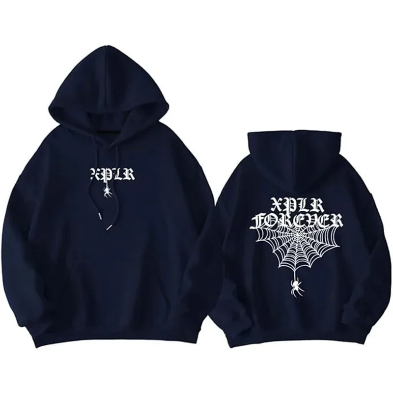 Xplr merch hoodie new spider printed pullover men/women long sleeve role play interest hoodie