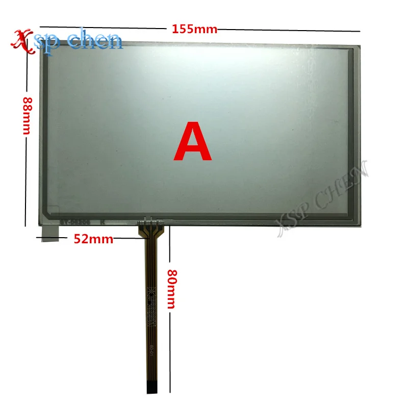 Ffree shipping 155*88 MM Original 6.2 inch LCD screen HSD062IDW1 A00 A01 A02 With touch screen for DVD Car GPS navigation