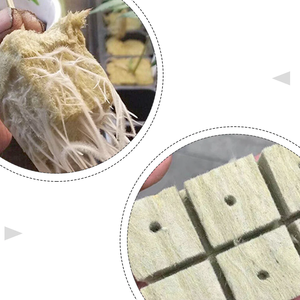 

100pcs Seedling Base Grow Cubes Plugs Indoor Hydroponic Soilless Planting Starter Substrate Plug For Home Factory