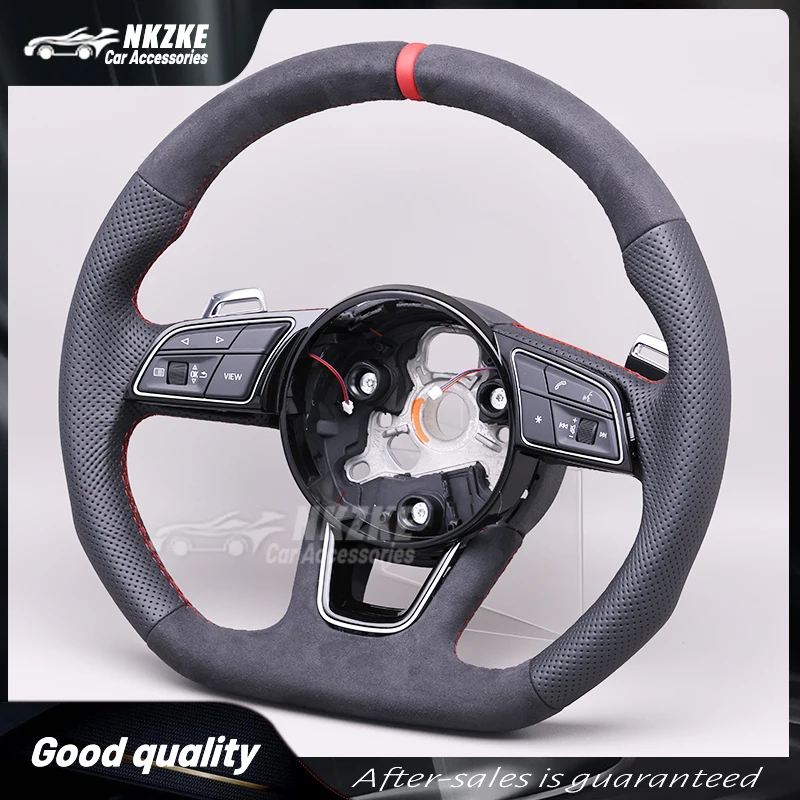 Steering Wheel Suitable For Audi A4 B9 A3 A5 S3 S4 S5, Made Of leather, Without Airbag Cover, Car Accessories