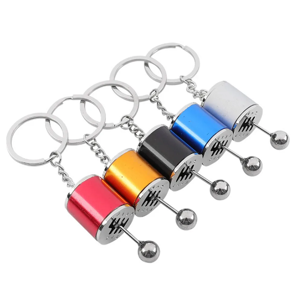 Car Gear Box Keychain for Men Women Imitation 6 Speed Manual Car-styling keyring Gear Knob Shift Gearbox Stick Gift Souvenir Hot