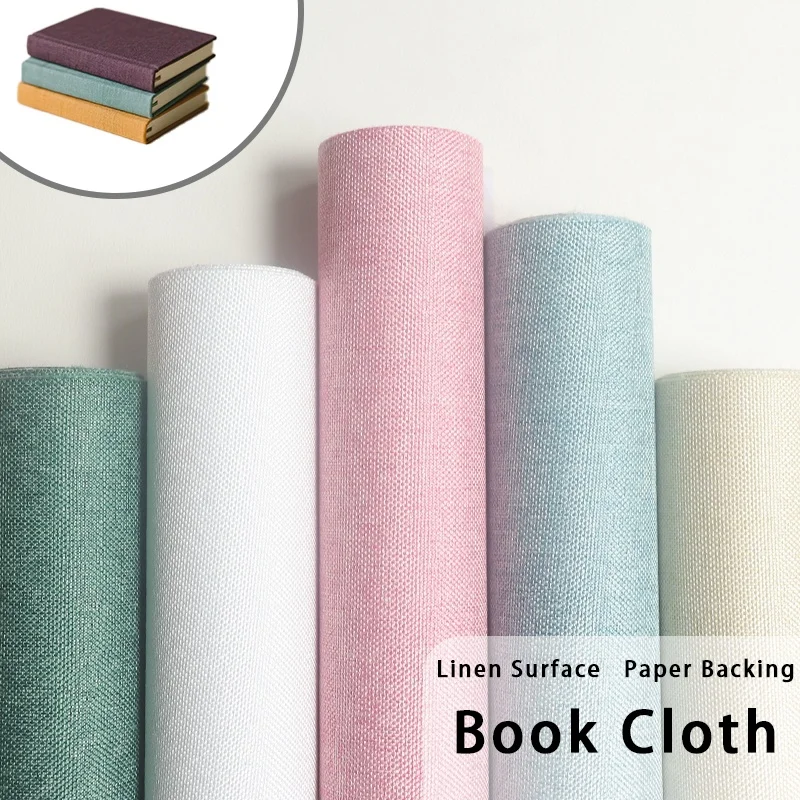 

30x300cm Book Binding Cloth Linen Book Cover for Photo Album Scrapbook Craft Paper Linen Surface Paper Backed Book Protection