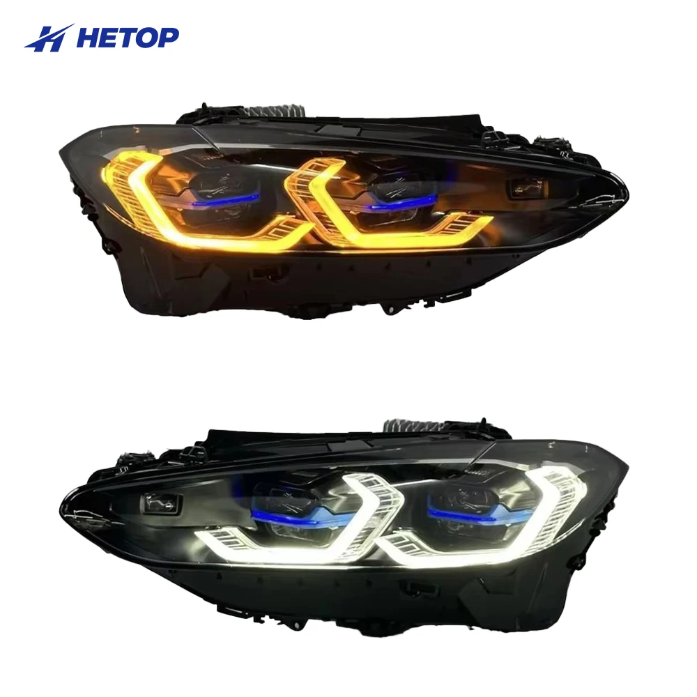 

Фары HETOP G22 2021-2025 с трехцветным режимом (желтый, белый, янтарный) и дневными ходовыми огнями (DRL) для BMW 4 серии M3 M4 G82 G80