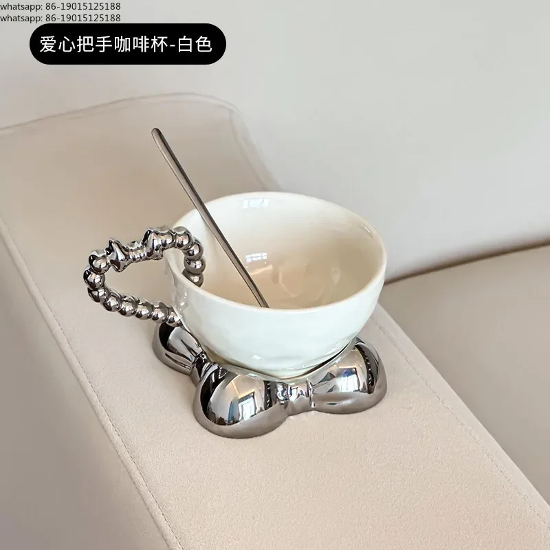 

Ceramic coffee cup high-end exquisite new women's breakfast oat cup cup saucer mug niche set