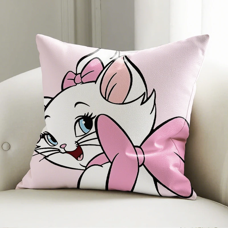 

Disney Marie Cat Pillow Cushion Happy Pattern Soft Sofa Decor Throw Pillow Home Decor Gift