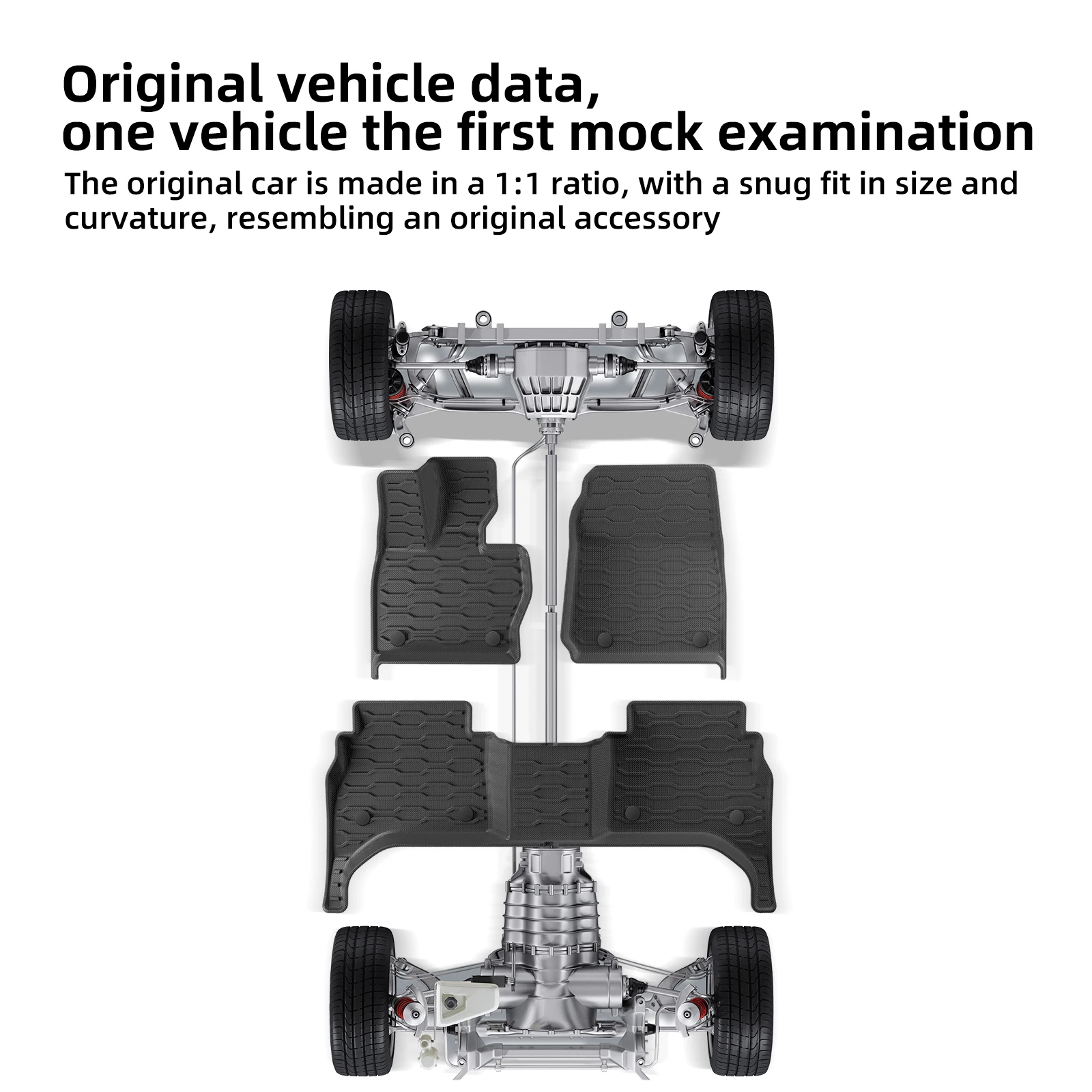 LUCKEASY Left Drive for Range Rover Sport L461 2023-2026 TPE 3D Car Floor Mats Cargo Liner Trunk Pad  Waterproof Accessories