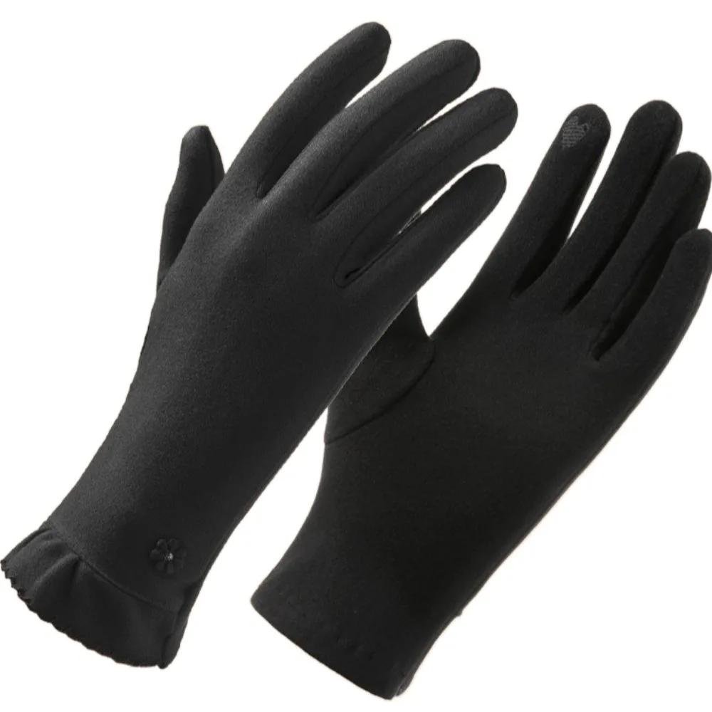 

Новые зимние перчатки Dralon, теплые варежки для вождения с полным пальцем, сенсорный экран, морозостойкие перчатки с сенсорным экраном для девочек