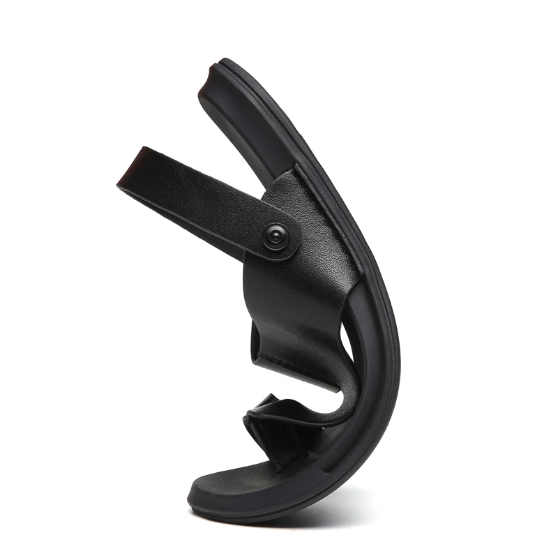 

Мужские сандалии, повседневные летние кожаные пляжные oes, дышащие слипоны на плоской резиновой подошве, удобный дизайн с сабо с носком Dad oes