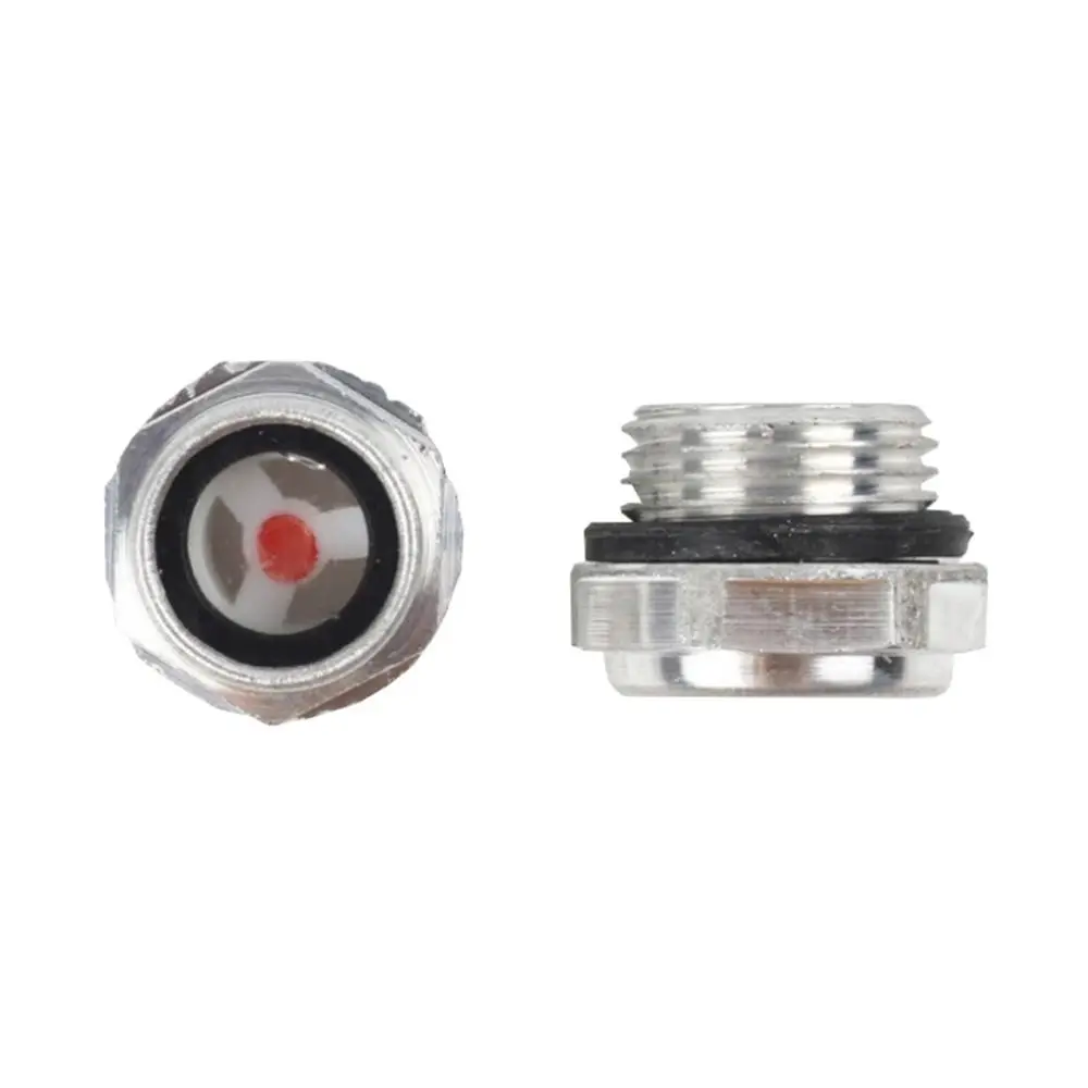 1Pcs G1/4 G3/8 G1/2 G3/4 Oil Sight Window Male Thread Aluminum Oil Level Sight Glass Tempered Glass G1 G1-1/4 G1-1/2 BSP NPT