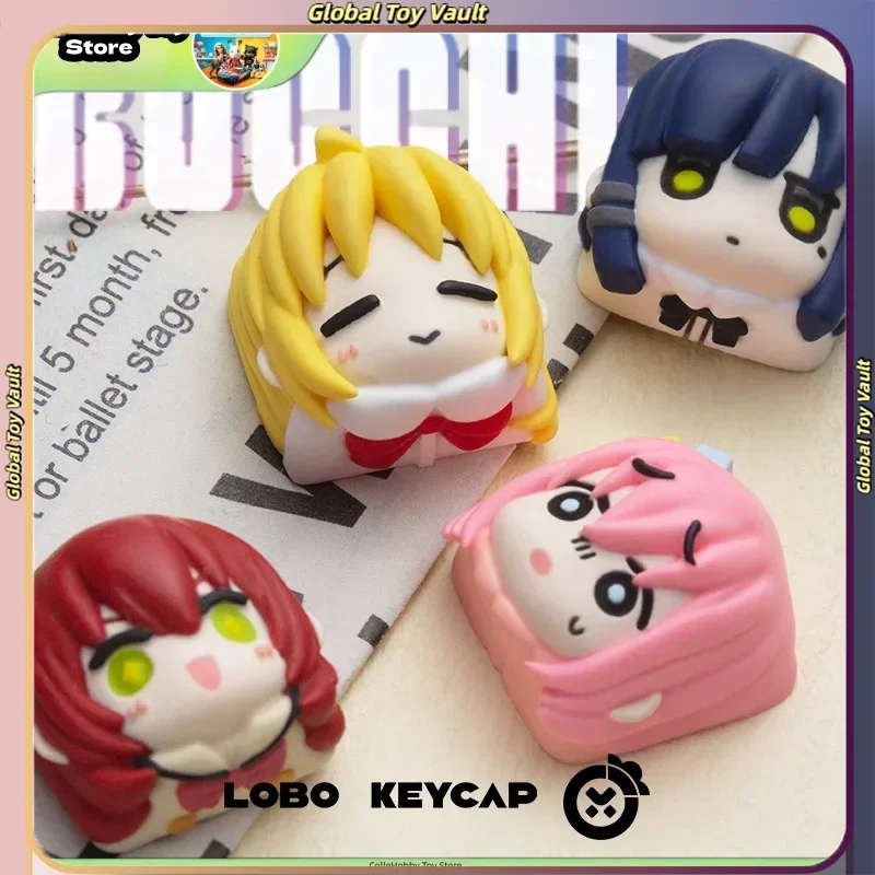 Lobo Artisan Keycap Anime Hitori Gotoh Resin Key Cap For Mechanical Keyboard Decoration Gift For Anime Fans Gaming Hobby