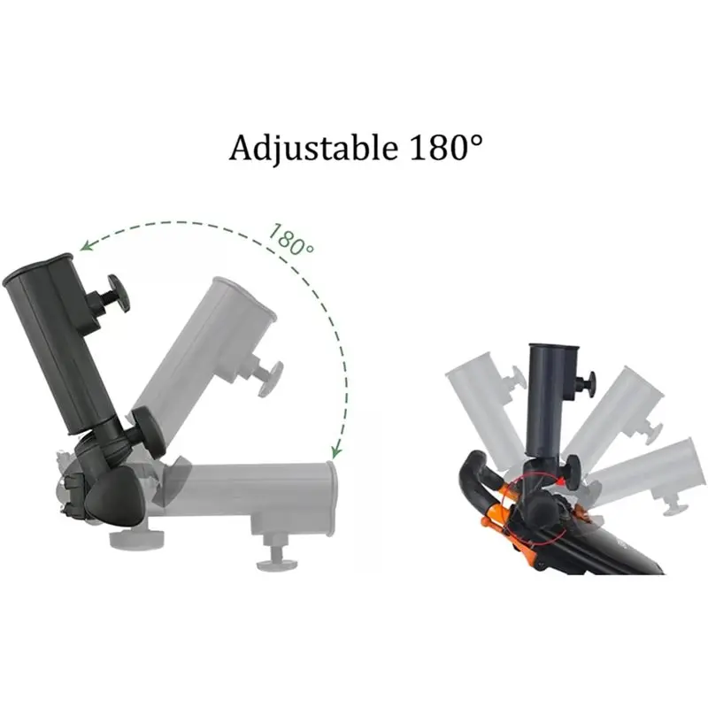A07T-For Golf Cart Accessories- Universal Umbrella Holder In Black Nylon And Plastic Material