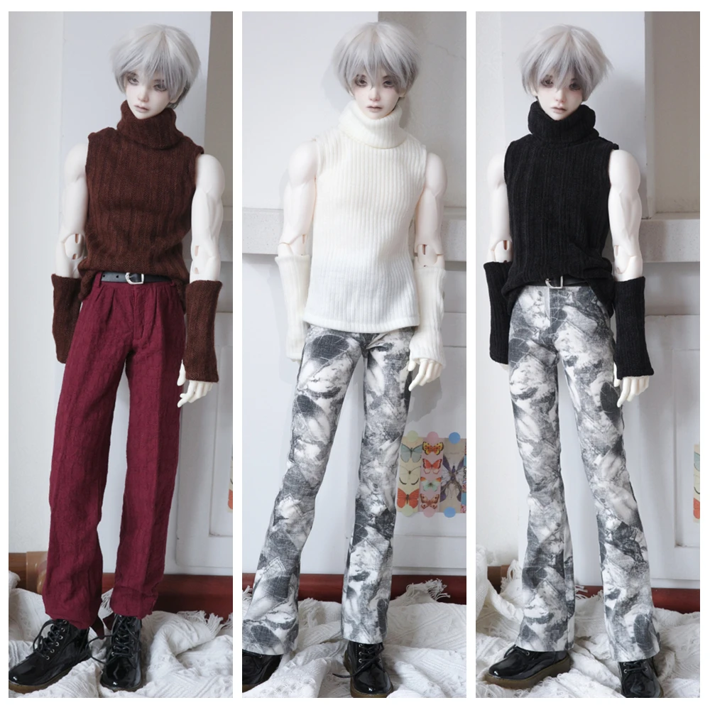 

Doll accessories ID75 1/4 1/3 70cm SD13 SD10 girl boy man woman msd sd bjd doll clothes Sleeveless high-neck sweater Bears5