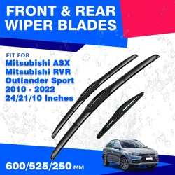 For Mitsubishi ASX / RVR Outlander Sport 2010 - 2022 Front Rear Windscreen Wiper Blades Windshield Window Washer Car Accessories