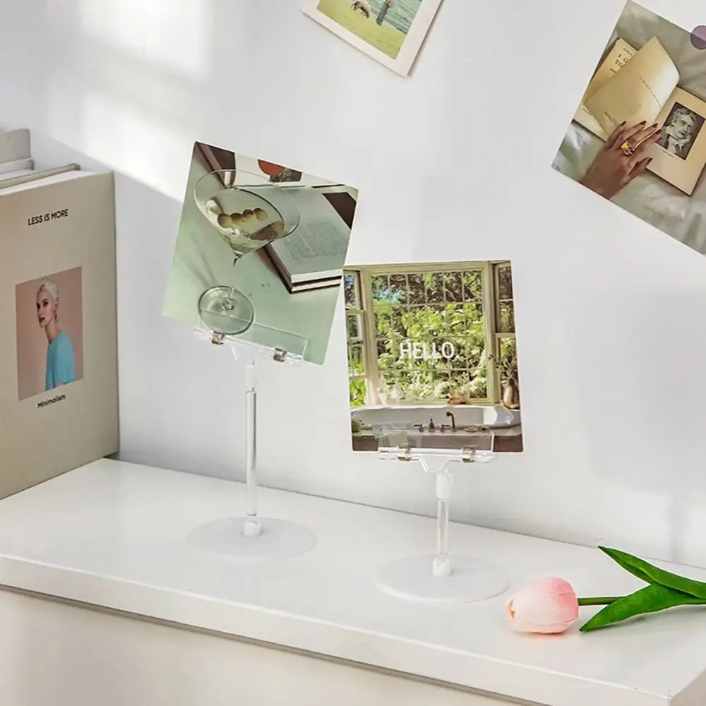 Multifunctional Adjustable Photo Clip Holder Multi-size Transparent Postcard Holder Price Tag Rack School Office