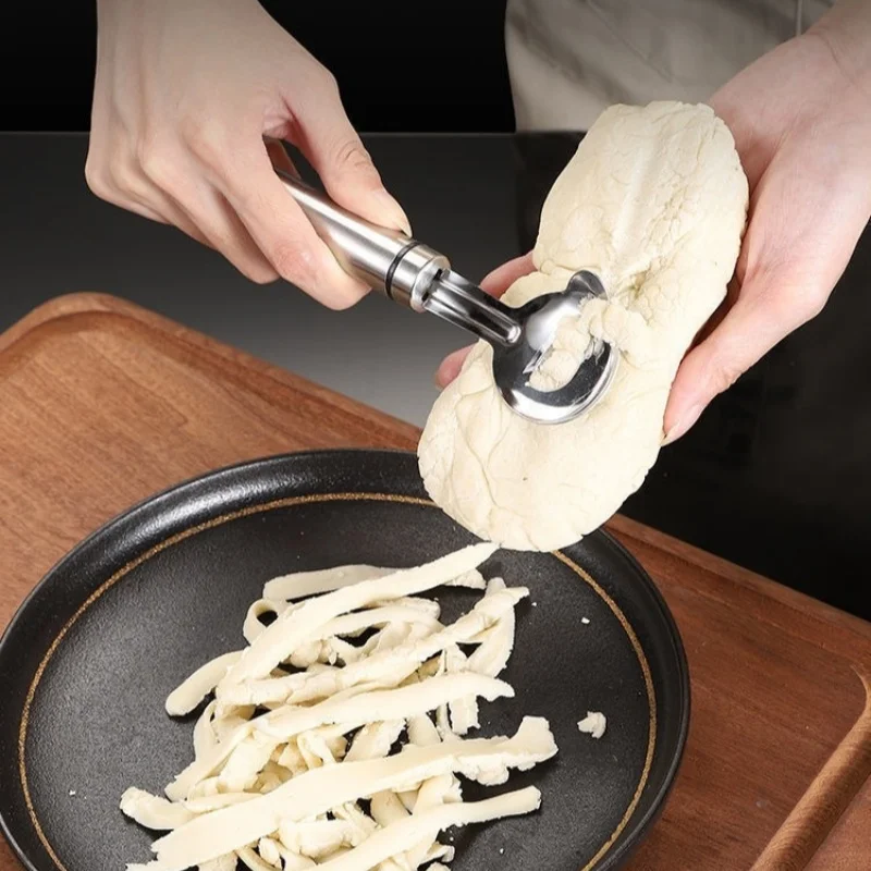 Cortador de masa de fideos de acero inoxidable, cuchillo de fideos en rodajas Manual, herramientas de cocina, restaurante, hogar, 1/3/6 piezas