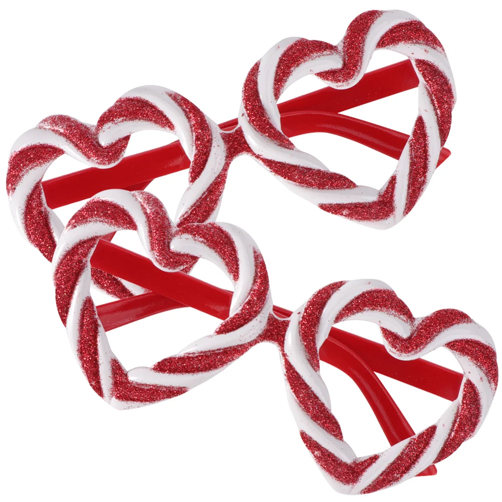 2 Pcs Fondant Candy Glasses Party Fun Sun Women Eyeglasses Bridal Shower Photo Booth Props Heart Favor Shape