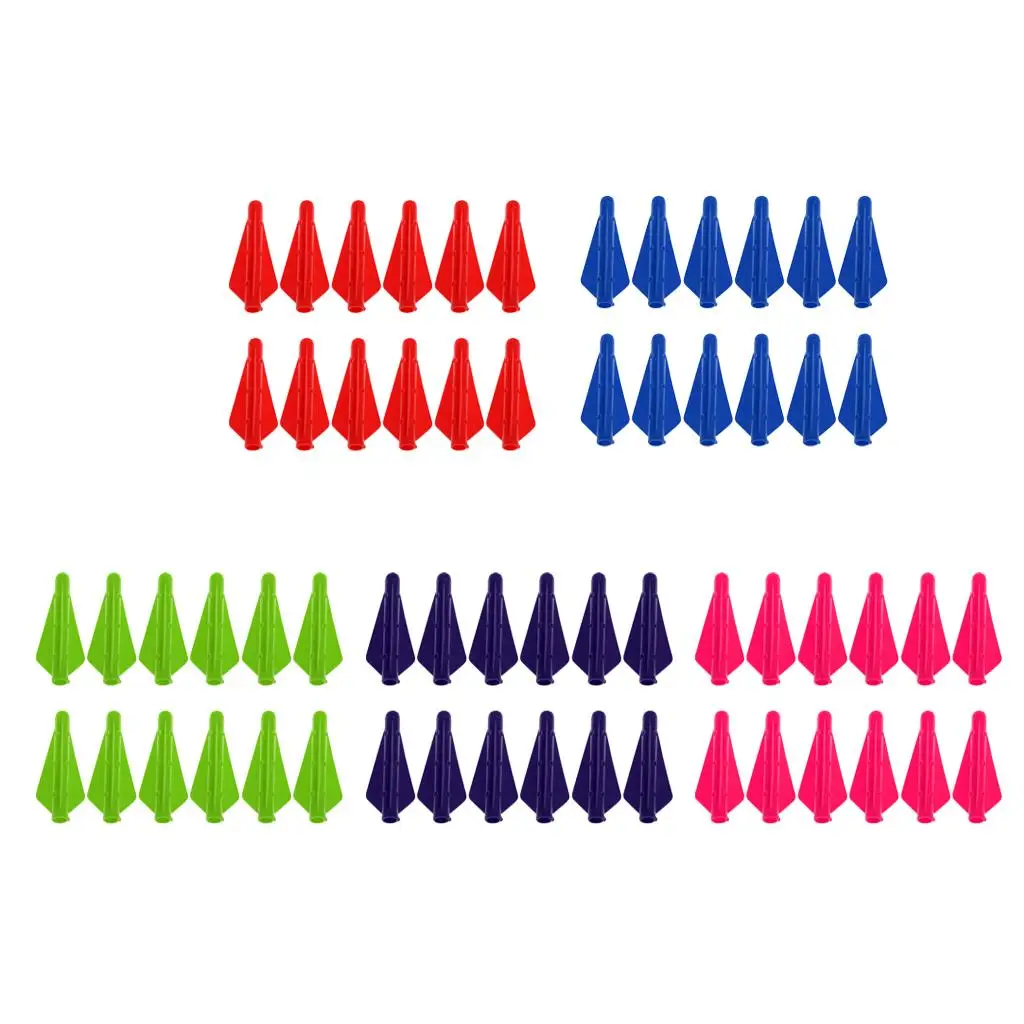 

Plastic Feather Fletching Silicone Vanes Arrow Fletching Archery Equipment for Quiver Arrows and Target Archery