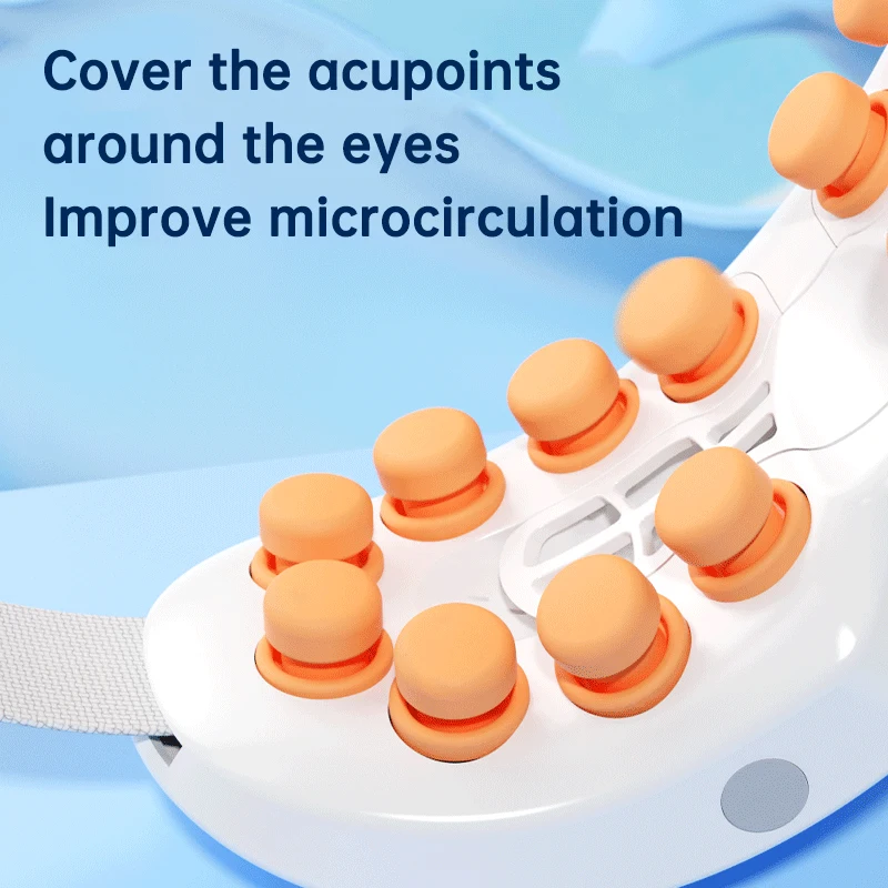 Mist Steam Acupoint Massage Trigger Point, Vibração de aquecimento, Blue Tooth Music Eye Massager para olhos secos, Dropshipping