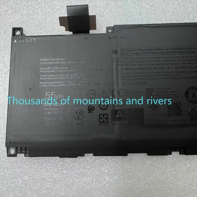 

WYORESY MN79H Laptop Battery For DELL XPS 13 Plus 9320 i5 93204K 0J7H5M J7H5M 11.55V 55Wh