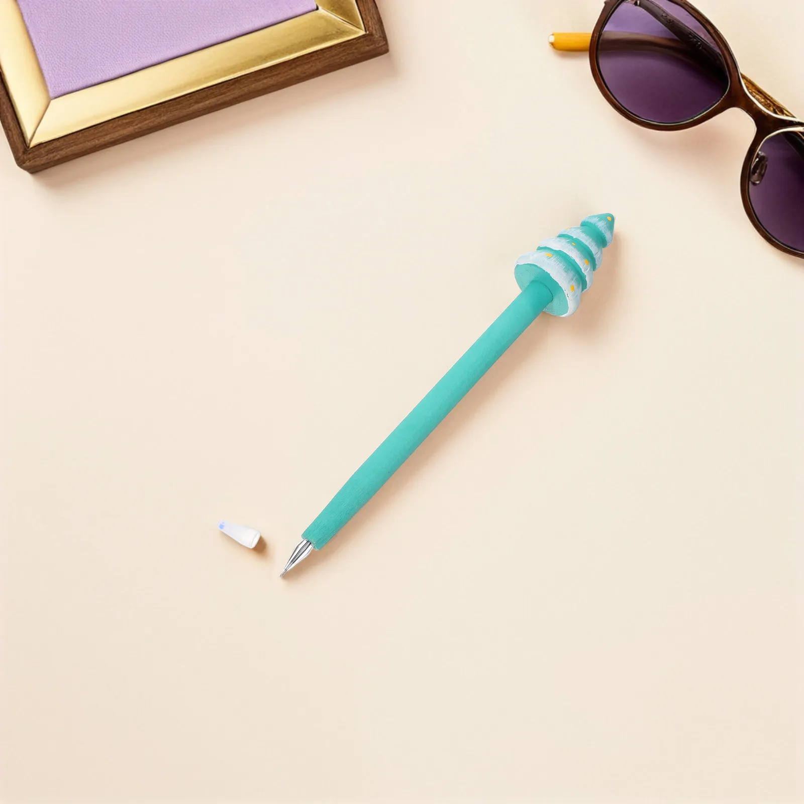 3Pcs Christmas Tree Gel Pen Unique Wooden Design Smooth Writing for School Office Journaling Cute Holiday Stationery