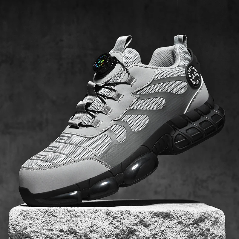 

New Styles Men Safety Boots With Steel Toe Cap Anti-smash Work Sneakers Safety Shoes Men Indestructiblework Boots Tactical Boots