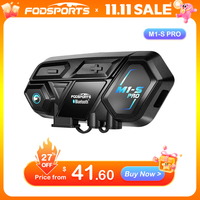 Fodsports M1-S Pro intercomunicador moto Helmet Bluetooth Headset Intercom Motorcycle for 8 Riders Waterproof Intercoms