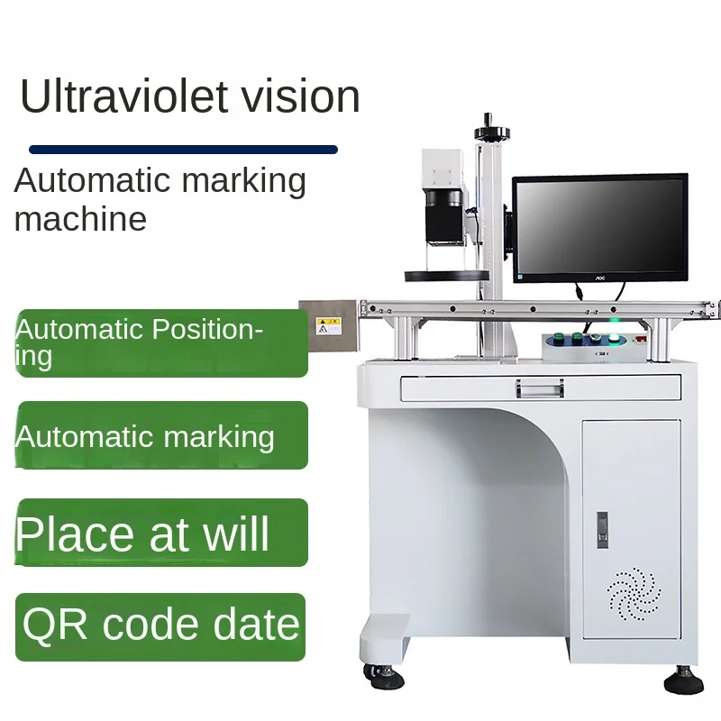 

Fully automatic laser marking machine UV laser crystal engraving machine lettering and coding machine