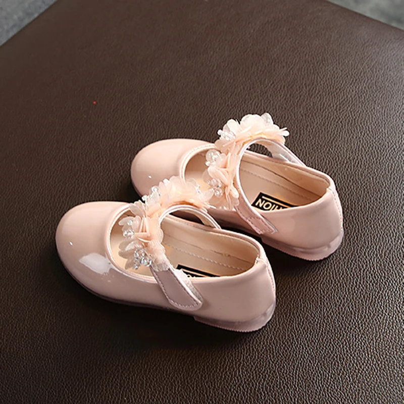 New Spring Girls Shoes Princess ballerine Dance Party scarpe da sposa strass scarpe per bambini per bambini di 3-12 anni