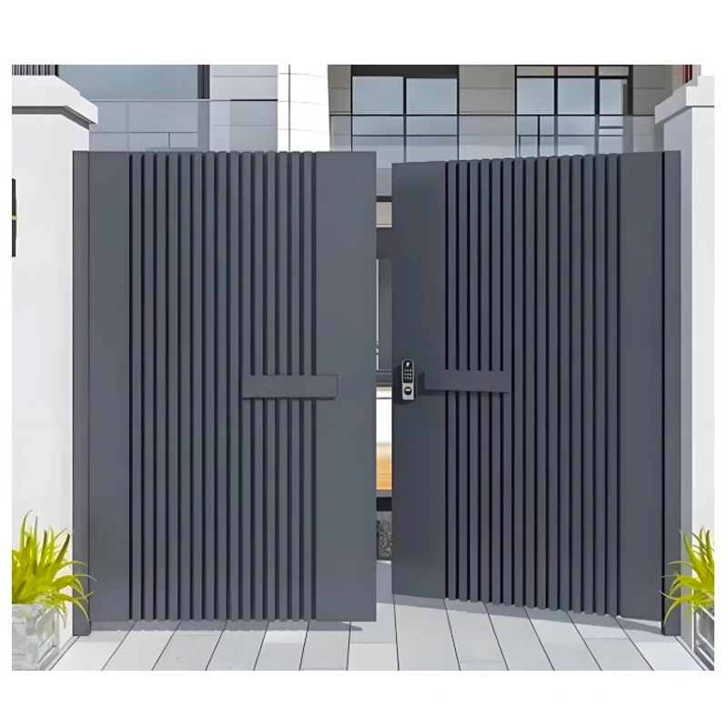 Artistic Aluminum Garden Gate - Customizable Modern Design, Powder Coated Finish Durable & Weather Resistant for Home Entrance