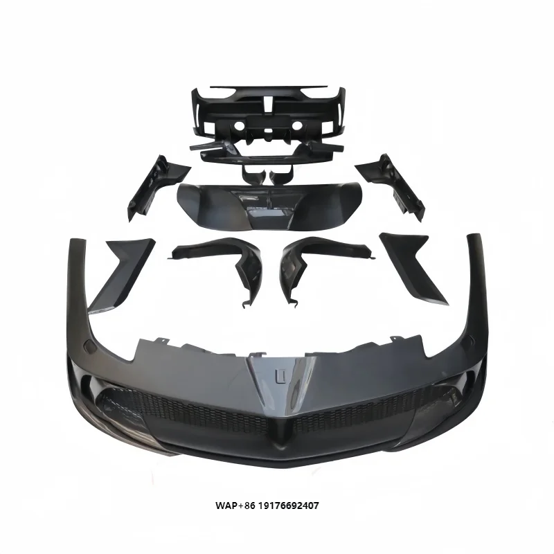 Suitable for 488 Upgrade and Modification Pista Model Semi Carbon Fiber Material Large Surround Body Kit
