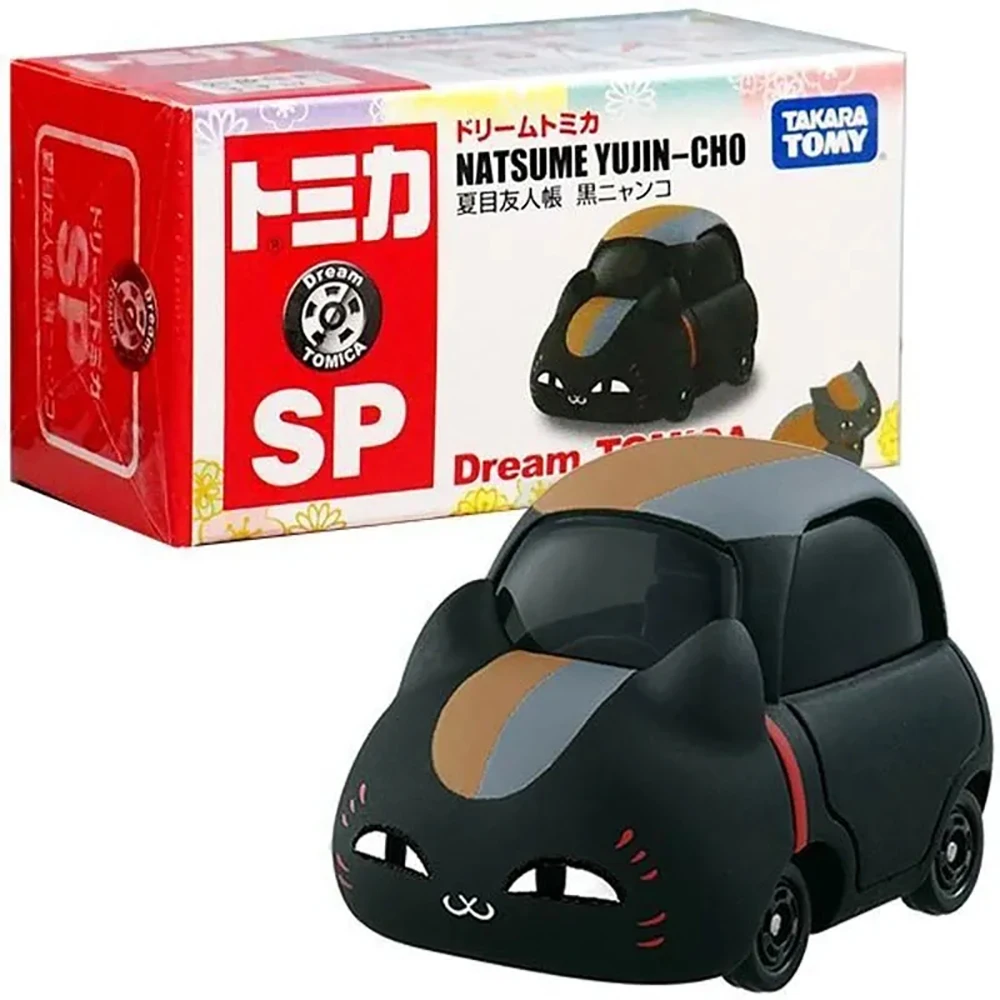 In Stock Takara Tomy Dream Tomica Natsumes Book of Friends Nyanko sensei 4Cm Gifts Table Decoration Action Car Model Model Toys