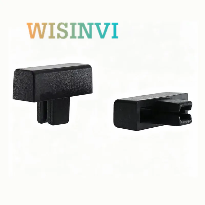 10PCS T-shaped key cap plastic black key cap power switch cap self-locking switch cap square hole 3.2mm