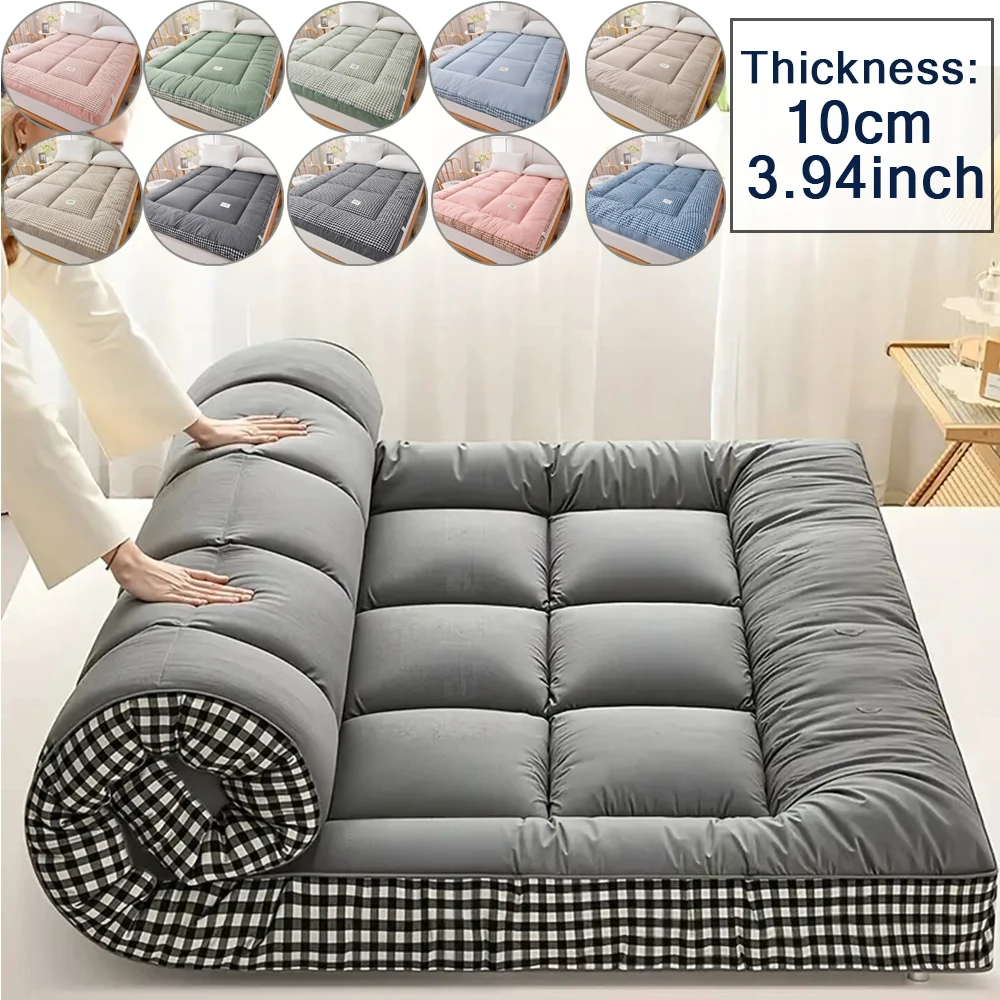 

NewestFoldable Lightweight Portable Sleeping Pad/Tatami Mat Japanese Futon Mattress Soft Fabric,Easy Storage & Travel Mattress
