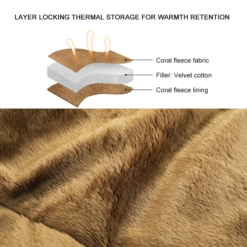 GOLDEN CAMEL Camping Sleeping Bags Adult Winter Thick Cold Protection Warm Travel Portable Coral Fleece Sleeping Bag Envelope