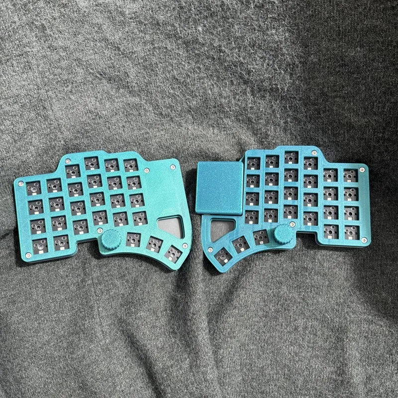 Dilemma 4X6 Circulaire Touchpad Split Keyboard Kit Aangepaste Hot Swappable Knop Bedraad RGB Gaming Keyboard Ondersteunt Ergonomische VIAL