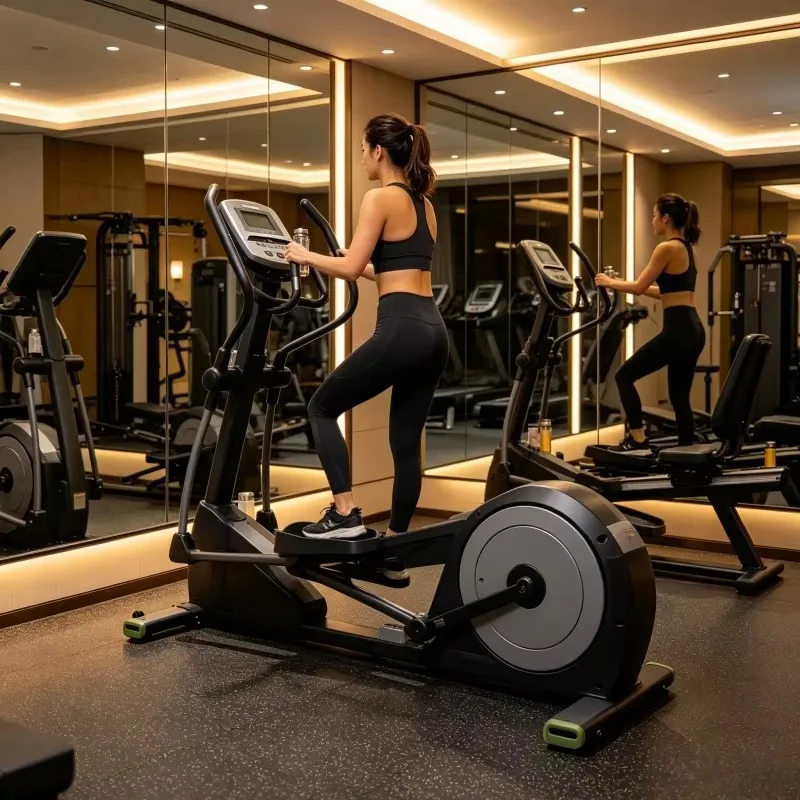 Commercial Horizontal Elliptical Trainer Fitness Training CE Certificate Popular Fitness Equipment Horizontal Elliptical Trainer