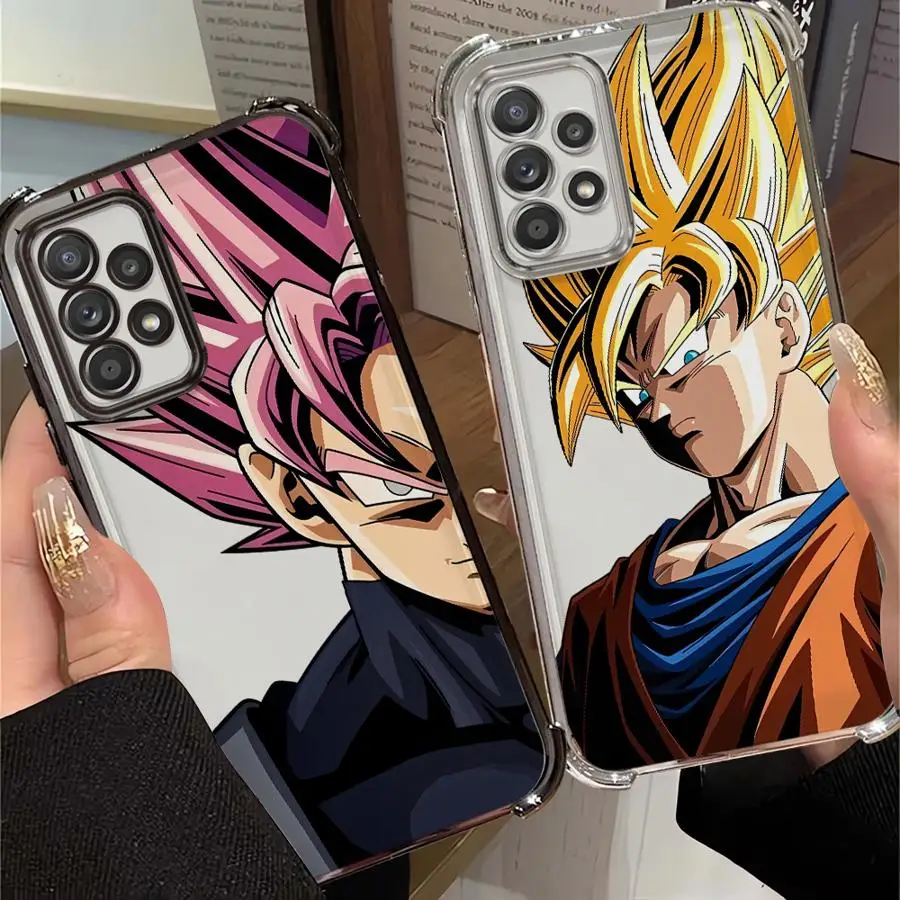 Dragons Balls Gokus Clear Cover Case for Samsung Galaxy A52 A13 A21s A56 A35 A15 A26 A53 A25 A36 A16 A51 A24 A55 A34 A23 A14 A54