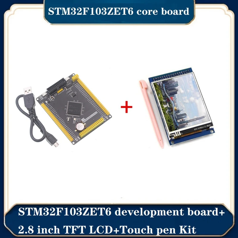 STM32F103ZET6 Learning Development Board Kits +2.8 Inch TFT LCD Module+Touch Pen Kit STM32 ARM Embedded SCM