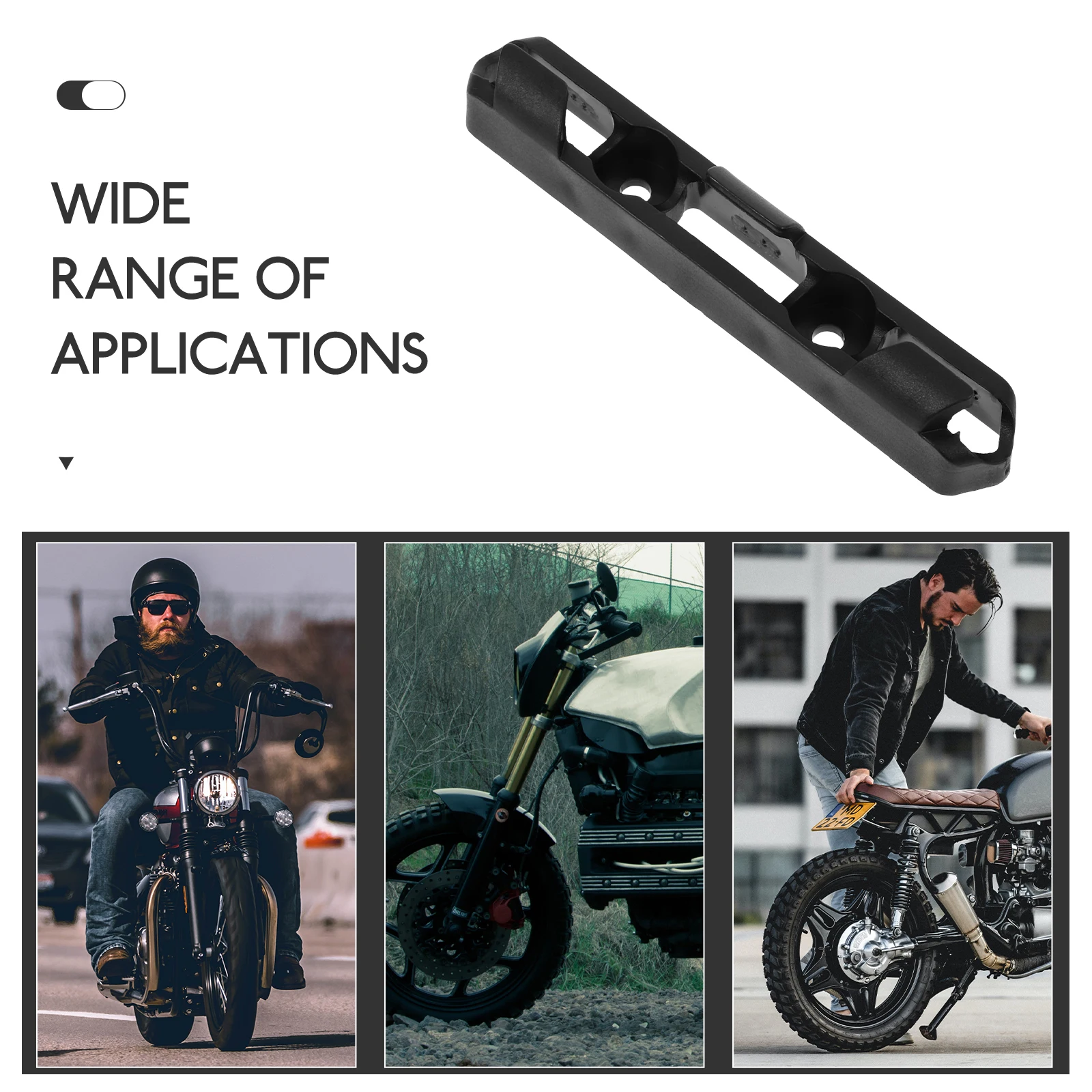 

Motorcycle Hose Guide Cable Clip Shifter Tube Brake Line Clamp PP Material Fork Oil Pipe Accessories Black Easy Installation