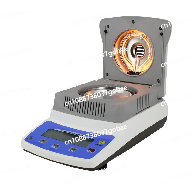 0.005g 120g Digital Moisture Tester Heating Halogen Moisture Meter with RS232 Interface 50A