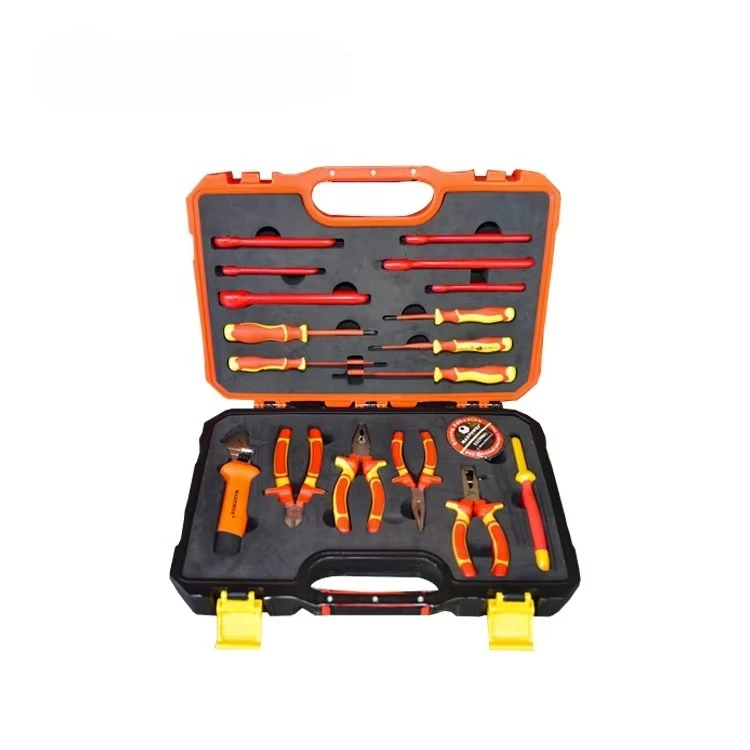 Maxpower 19pcs 1000V Insulated Electricians VDE Insulated Hand Tools Set with Waterproof Case